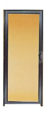 Self Storing Bronze Storm Door With Hardware, 36 X 80-inch, Reversible Design