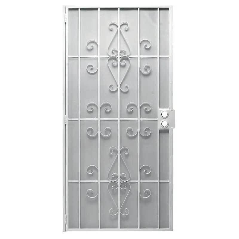 Orleans White Steel Security Door, 39 X 81.75-inch, Model 3851wh3068