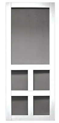 Vermont Series Adjustable White Vinyl Screen Door 31 X 79.5 In.