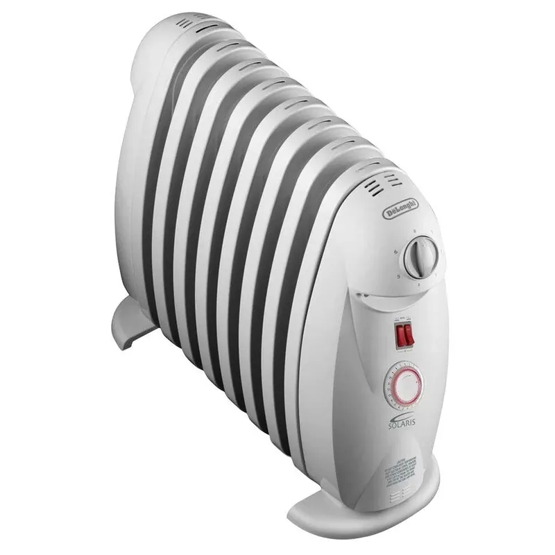 1200-watt 8-fin Oil-filled Radiant Portable Heater With Timer And Gfci Plug