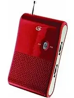 Gpx R055b Am/fm Portable Radio With Built-in Speaker And Headphone Jack - Red