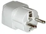 Grounded International Plug Adapter For Europe, Middle East, Part Of Africa, Asia & Caribbean, Not Italy Or Switzerland