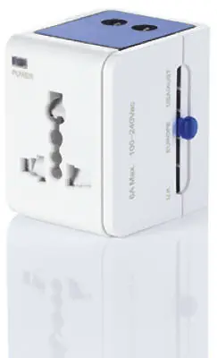 All-in-1 International Plug Adapter With 1 Amp Usb Port - Model Ts250ad